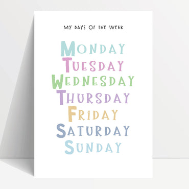 Quick Learning Guide to Days of Week