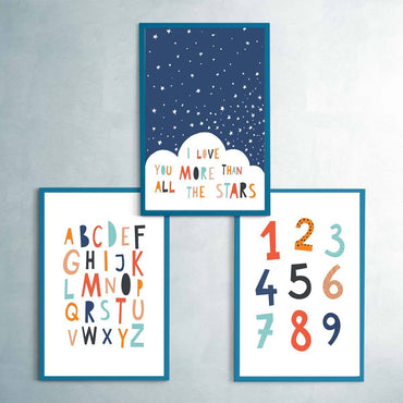 (Set of 3) Love You More Than All The Stars